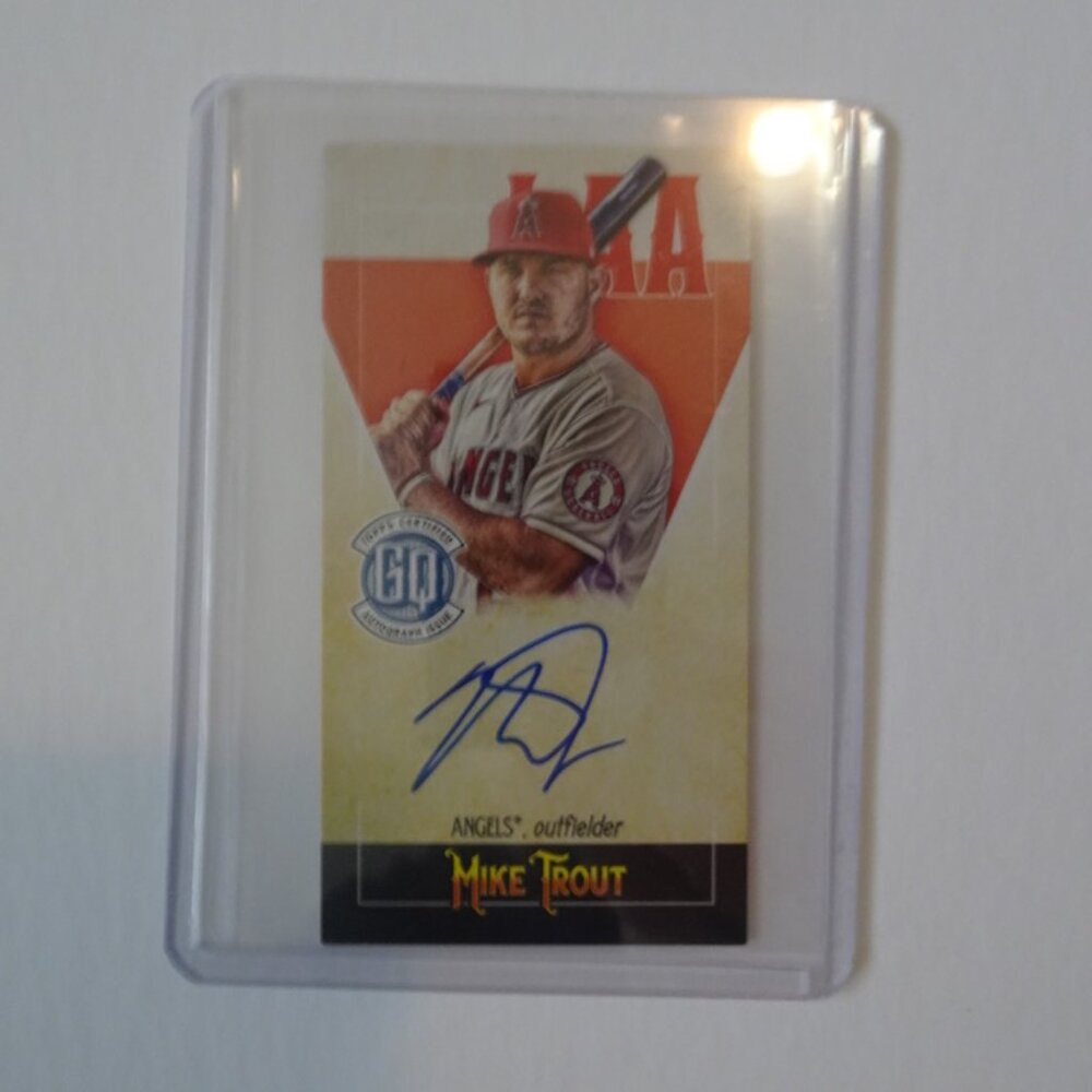 2021 Mike Trout Topps Gypsy Queen Captains Mini Autograph 09/50